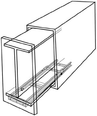 Pullout Slide 3/4 Ext - Great for an undermount slide in narrow cabinets