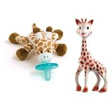 SophietheGiraffeBabyTeetherandGiraffeWubbanubwithBonusDaintyBabyReusableBag