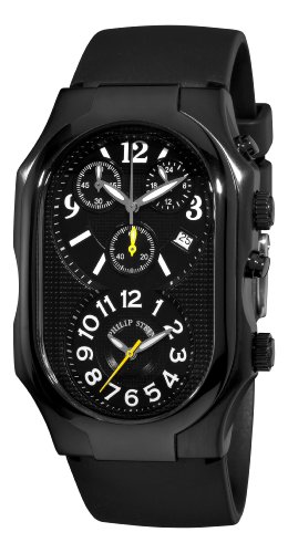 Philip Stein Men's 3B-NBY-RB Signature Black Rubber Strap Watch