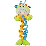 DEHANG 赤ちゃんの知育玩具 はじめてにぎにぎ ラトル音楽おもちゃ - ブル