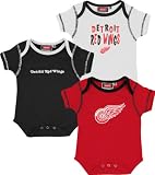 NHL Infant Detroit Red Wings Team Color 3Pc Creeper Set - R52Njcee (Multi, 18 Months)
