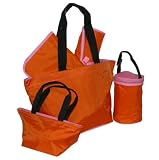 Pumpkin Rose Diaper Tote - Five Piece Set