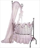 Little Miss Liberty SCR-10E Old World Oval Cradle with Bedding