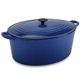 Le Creuset Enameled Cast-Iron 15-1/2-Quart Oval French Oven, Cobalt