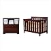 Ethan Mini Crib 2-in-1 Convertible in Mocha By Nursery Smart