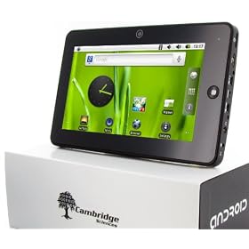16GB Cambridge Sciences G7-II 7inch Android 2.3 Tablet. 16GB Hard Drive. Capacitive Touchscreen. Flash 11.0 (for BBC iPlayer, ITV Player, Youtube...etc.). Camera, HD Movies, Kindle eBook reader, UK Android Market. From 29 Oct 2011 Skype Free Video calls + Free car charger. ORDER UP TILL THE 22nd FOR CHRISTMAS DELIVERY!