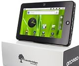 16GB Cambridge Sciences G7-II 7inch Android 2.3 Tablet. 16GB Hard Drive. Capacitive Touchscreen. Flash 11.1 (for BBC iPlayer, Youtube...etc.). Camera, HD Movies, Kindle eBook reader, UK Android Market. Skype Free Video calls + FREE CAR CHARGER