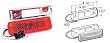 Truck-Lite Base Mount Kits for LED Model 19 Lights Red 19031R