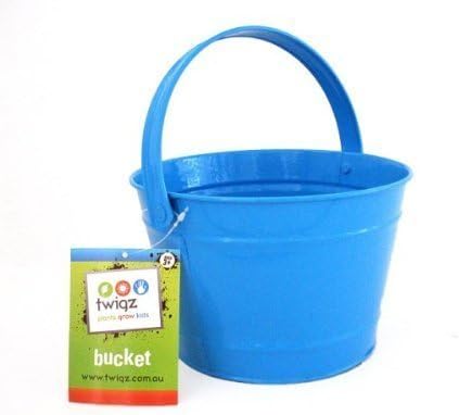 Twigz Kids Gardening Bucket - Steel - Blue