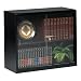 Tennsco 330GL Heavy Gauge Steel Executive Bookcase with Glass Doors and Lock, 36" Width x 30" Height x 15" Depth, Black