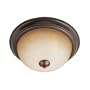 Maxim Lighting 5841WSOI 2 Light Basix Flush Mount Ceiling Light