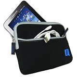 Produkt-Bild: igadgitz Tasche Etui Schutzh&uuml;lle H&uuml;lle Case Neopren in Schwarz und mit Vorder-Steckplatz f&uuml;r Samsung Galaxy Tab P1000 Internet Tablet