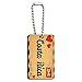 Air Mail Postcard Love for Costa Rica Wood Wooden Rectangle Key Chain