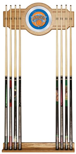 New York Knicks NBA Billiard Cue Rack with Mirror
