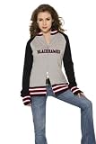 Chicago Blackhawks Women's Varsity Full Zip Raglan Jacket - by Alyssa Milano