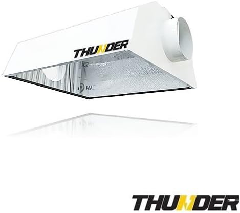 THUNDER (TM) EcoSun Medium 6-Inch White Air Coolable Reflector for Plants with Easy Location Mounting (5 Year Manufacturer Warranty !) by HydroponicsPro