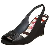 Pink Studio Womens Ray Peep Toe Slingback Wedge