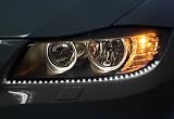 41xAx6%2BAyDL. SL160  2pc White LED Audi Style Flexible Headlight Strip Kit