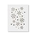 Snowflakes Pattern Stencil Template - Reusable Christmas Stencil with Multiple Sizes Available