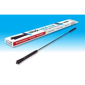 BLACK ALLOY REPLACEMENT CAR RADIO AERIAL/ANTENNA MAST FOR FORD KA/FIESTA/FOCUS