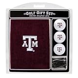 Texas A&M Aggies Embroidered Towel w/ 3 Golf Balls and Tees Gift Set - Golf