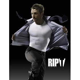 RIPT FUSION Men's Big and Tall Firm Control Shapewear Crew Neck T-Shirt