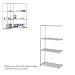 Safco 5286GR Gray Industrial Add-On Unit, 36 by 18-Inch