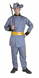 Adult General Robert E Lee Costume Dark Gray w/ Black and Gold accents (varies from photo) - Sword, scabbard, hat and shoes not included.