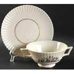 Lenox China Rutledge Footed Cream Soup & Saucer Set, Fine China Dinnerware