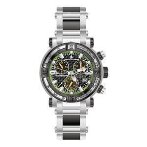 Chase-Durer Men's Trackmaster Pro Chronograph 2nd Edition Stainless Steel and Black Ion-Plated Watch #224.2BE-BRA