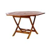 Java Teak Hardwood Outdoor Patio Octagon Folding Table