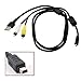 Replacement CB-USB5 CB-USB6 CB-USB8 CB-AVC5 USB & RCA AV Audio Video Cable Lead Cord for Olympus U600, U700, U710, U720, U730, U740, U750, U760, U770, U780, U790, U800, U810, U820, U830, U840, U850, U1000, U1030, X-940, X-960 & More Digital Cameras