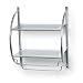 Polder 90-05 Double Bathroom Shelf and Towel Rack, Chrome