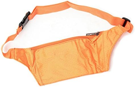Waterproof Premium Nylon Waist Wallet Undercover Travel Money Belt in Orange
