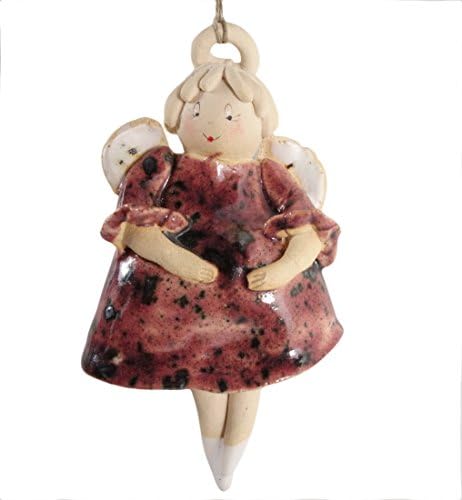 Decorative Ceramic Angel Ornament Handmade by Artist