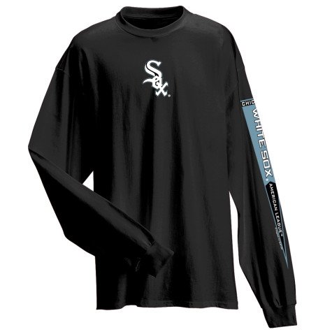 White Sox T-Shirt - Chicago White Sox Reaction Time L/S Navy Tee
