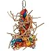 VEGETABLE LEATHER KABOB BIRD TOY