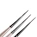 Set of 3 Professional Sable Nail Art Drawing Painting Pen Brush Detailer Liner Striper Tools