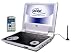 Elta 8934 Tragbarer DVD-Player (22,9 cm (9 Zoll) LCD-/TFT-Display, DVB-T/Analog-Tuner, Lautsprecher, Kartenleser, USB 2.0) silber/schwarz