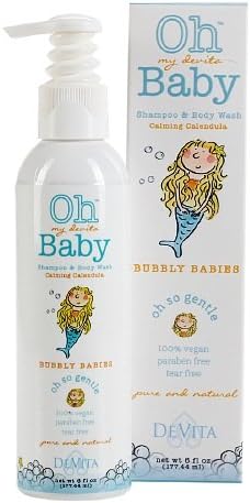 Oh my devita Baby Bubbly Babies Shampoo and Bodywash, Calming Calendula 6 fl oz (188 ml)