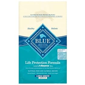 Blue Buffalo Large Breed Dog Dry Food, Fish and Oatmeal Recipe, 15-Pound Bag