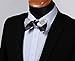 SetSense Men's Plaid Jacquard Woven Self Bow Tie Set