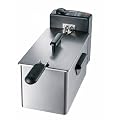 Severin 2404 Friteuse, Noir / Inox Bross�, 2200 W, 3.3 L, Cuve Inox