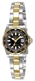 Invicta Sapphire Lady Diver 2-Tone Black Dial Watch