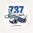 737 Pudgy Sticker