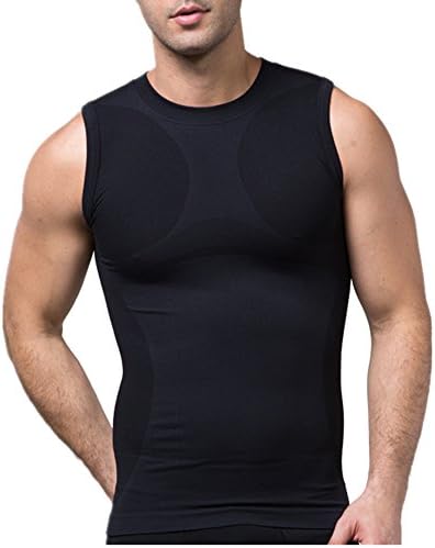 Zerobody Ourdoor Men's Body Shaper Quick Dry Vest Sports Tank Top (Large)