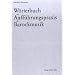 W�rterbuch zur Auff�hrungspraxis der Barockmusik