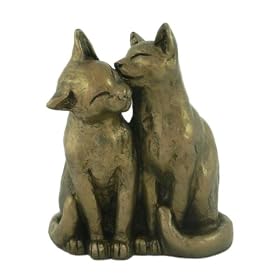 YUM YUM & FRIEND Bronzed Cats Sculpture by Paul Jenkins