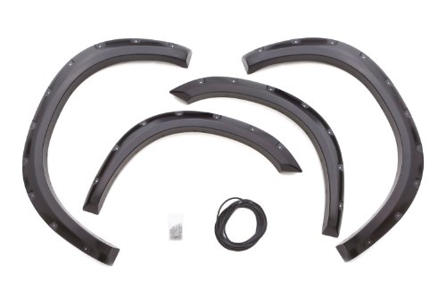 Lund RX202S Elite Series Black Rivet Style Standard Front and Rear Fender Flare - 4 Piece