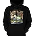 Southern Heritage Fly Fishing Mens Sweatshirt, Confederate Flag Largemouth Bass Design Pullover Hoodie